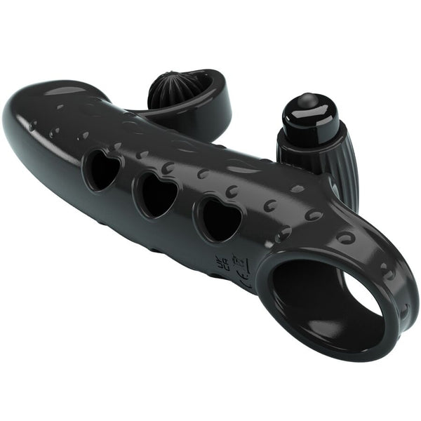 Romance funda para pene con vibración negro