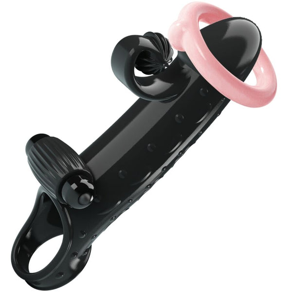 Romance funda para pene con vibración negro