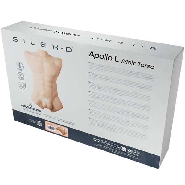 Silexd apollo l torso realístico masculino caramelo