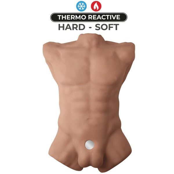 Silexd apollo l torso realístico masculino caramelo