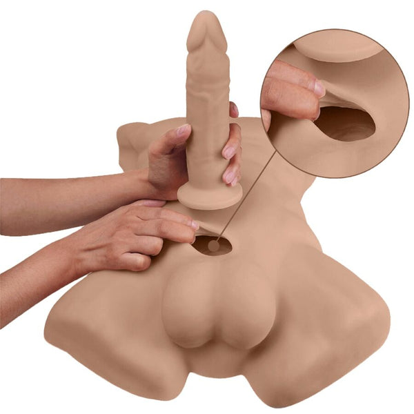 Silexd apollo l torso realístico masculino caramelo