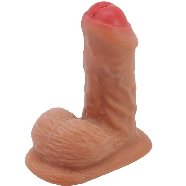 Pretty warnell dildo ultra realístico y elástico 9.5 cm mulato