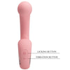 Erynnyes vibrador Punto G con estimulador clítoris 10 vibraciones rosa