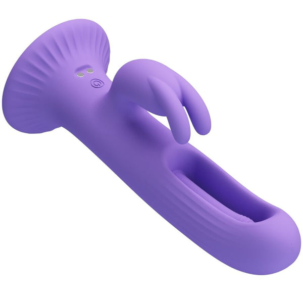 Killmoulis vibrador rabbit 12 modos de vibración morado