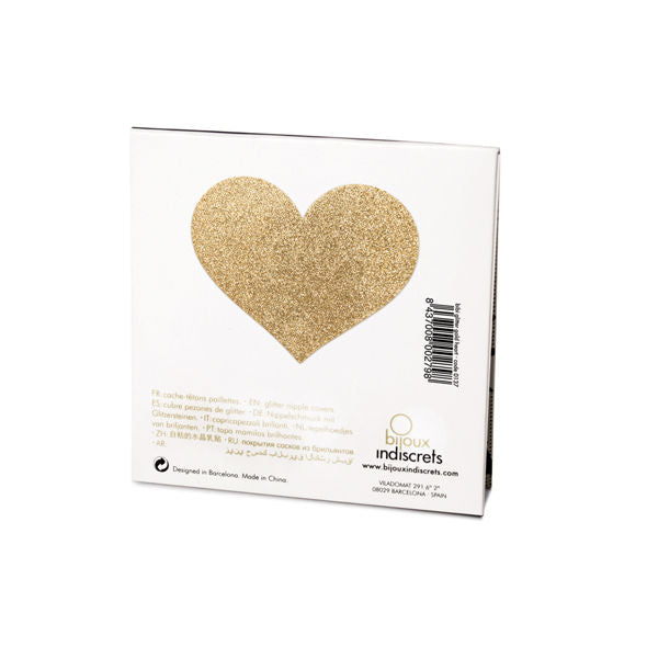 Bijoux indiscrets pezoneras flash corazón dorado