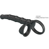 Tatum anillo vibrador pene con plug 10 vibraciones negro