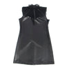 Subblime 957551 vestido de cuero con cuello de encaje negro