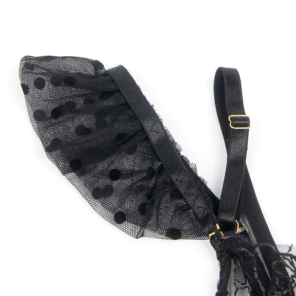 Subblime 957490 conjunto sujetador y liga de encaje negro