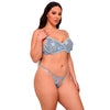 Subblime 957636 conjunto sujetador y bragas con bordados de flores celeste