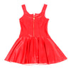 Subblime 957698 vestido de cuero con cremallera de corazón rojo