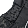 Subblime 957711 vestido de cuero con cremallera y encaje negro
