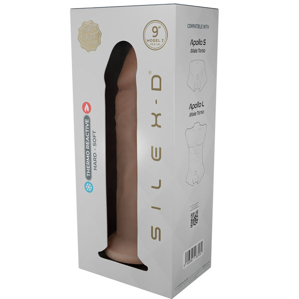 Silexd pene realístico modelo 9 silicona líquida 22.8 cm