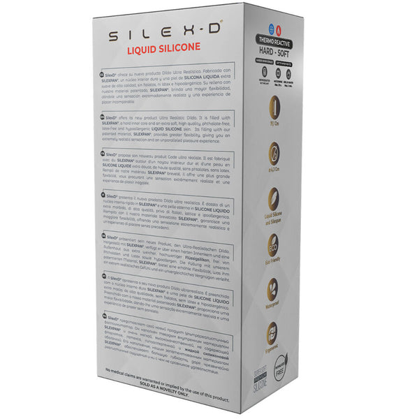 Silexd pene realístico modelo 8 silicona líquida 20.6 cm