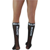 Macho calcetines finos negro talla única