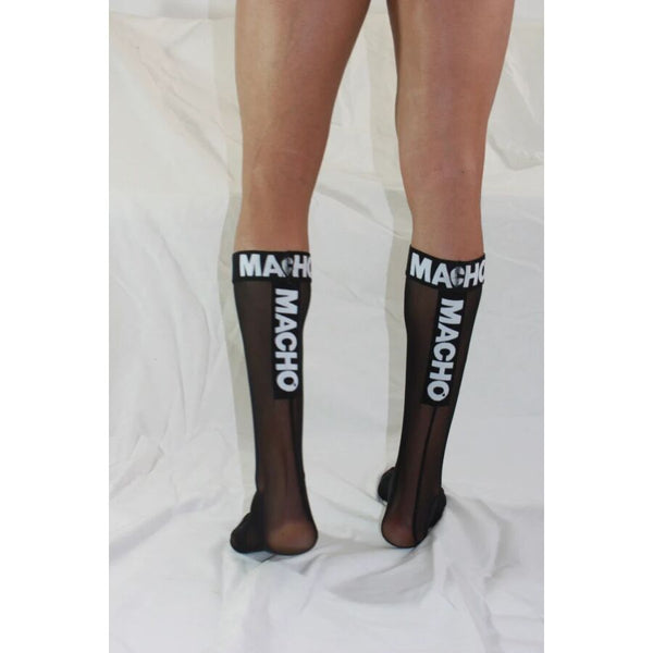 Macho calcetines finos negro talla única