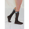 Macho calcetines finos negro talla única