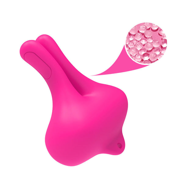 Armony pinzas para pezones magnética con vibración forma conejo rosa