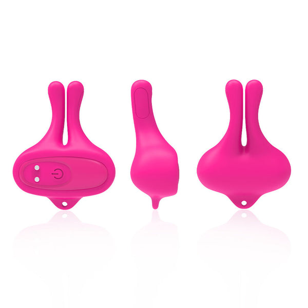 Armony pinzas para pezones magnética con vibración forma conejo rosa