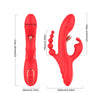 Vibrador estimulador Punto G y clítoris rojo