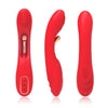 Vibrador con lengua oscilante rojo
