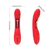 Vibrador con lengua oscilante rojo