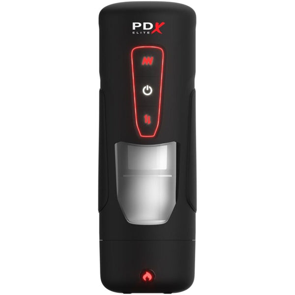 Masturbador automático PDX Milk Me Hotter con empuje, vibración y calor
