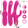 Britney vibrador multifunción rabbit 23 cm rosa
