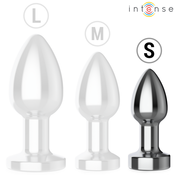 Intense plug anal 10 vibraciones metal con control remoto s