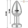 Intense plug anal 10 vibraciones metal con control remoto m