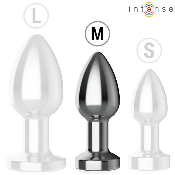 Intense plug anal 10 vibraciones metal con control remoto m