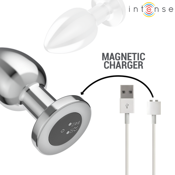 Intense plug anal 10 vibraciones metal con control remoto l