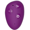 Arnés vibrador sin correas 2 en 1 con control remoto morado