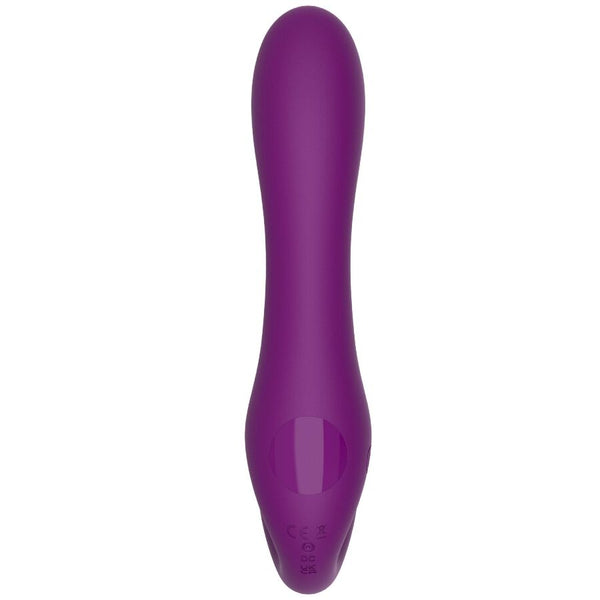 Arnés vibrador sin correas 2 en 1 con control remoto morado