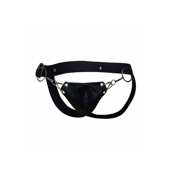 Mob dngeon jockstrap negro a presión talla única