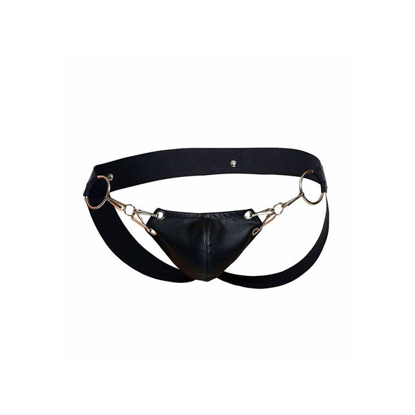 Mob dngeon jockstrap negro a presión talla única