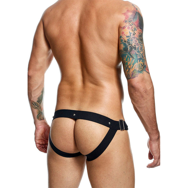 Mob dngeon jockstrap negro a presión talla única