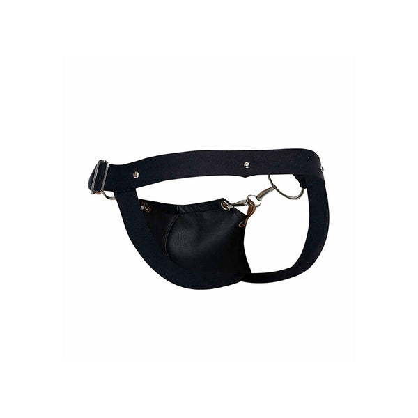 Mob dngeon jockstrap negro a presión talla única