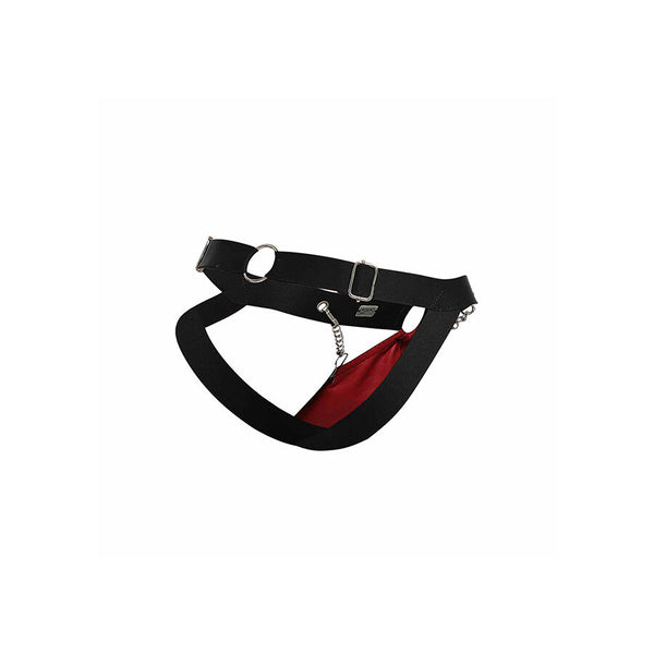 Mob dngeon jockstrap rojo con cadenas talla única