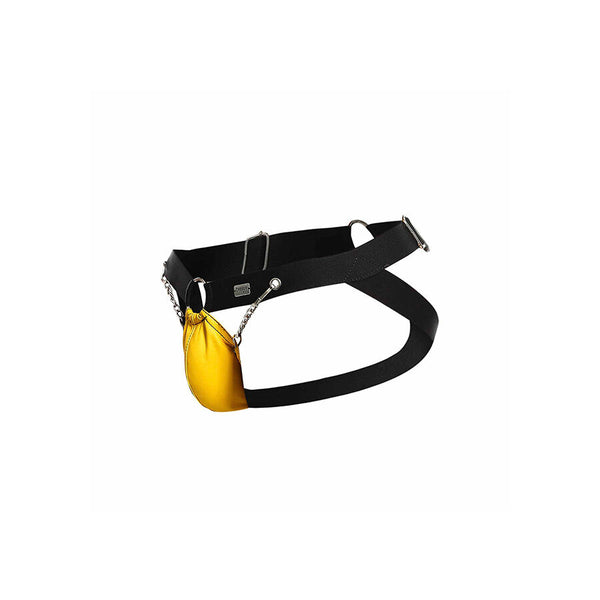 Mob dngeon jockstrap amarillo con cadenas talla única