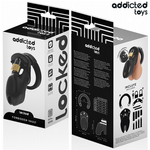 Addicted forbidden vault jaula para pene 10 cm