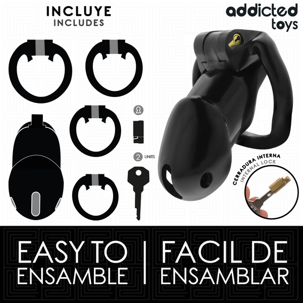Addicted mindnight cell jaula para pene talla l