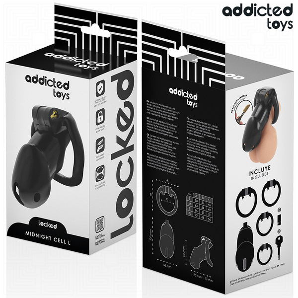 Addicted mindnight cell jaula para pene talla l