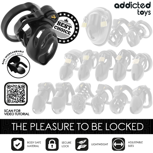Addicted eternal lock jaula para pene 9 cm