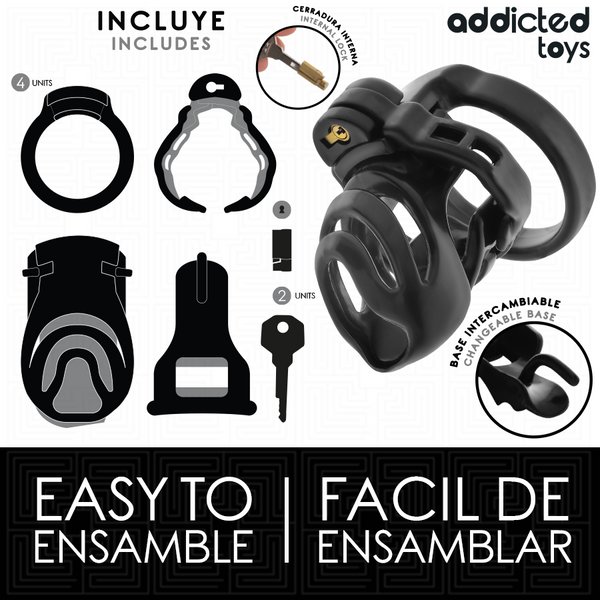 Addicted eternal lock jaula para pene 9 cm