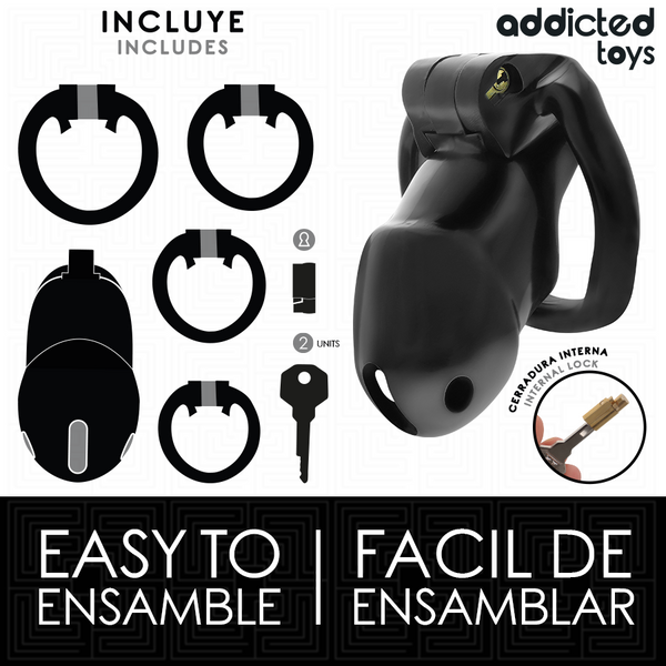 Addicted mindnight cell jaula para pene talla m
