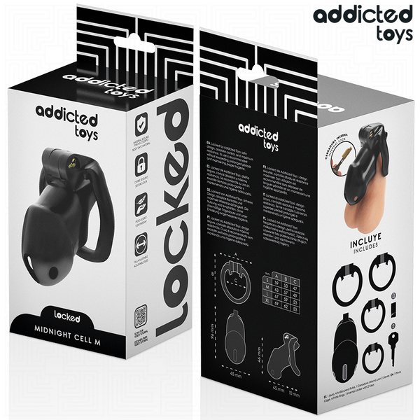 Addicted mindnight cell jaula para pene talla m