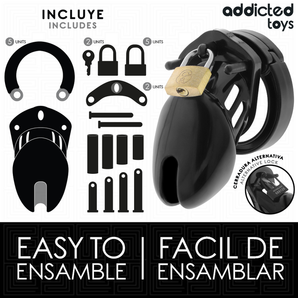 Addicted obsidian hold jaula para pene talla s