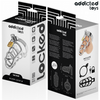 Addicted silver lock jaula para pene de metal talla m