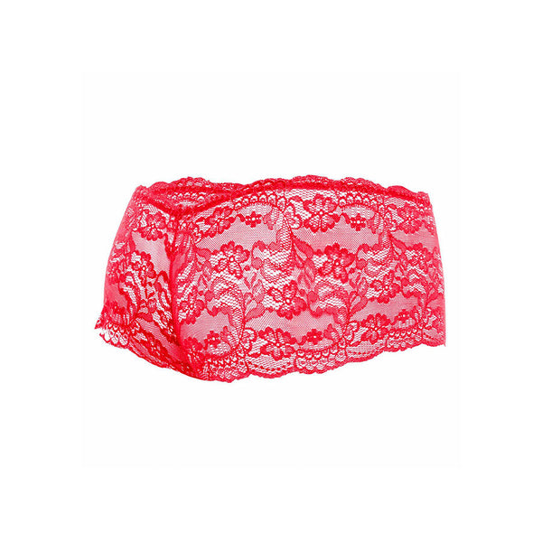 Mob boxer encaje rojo