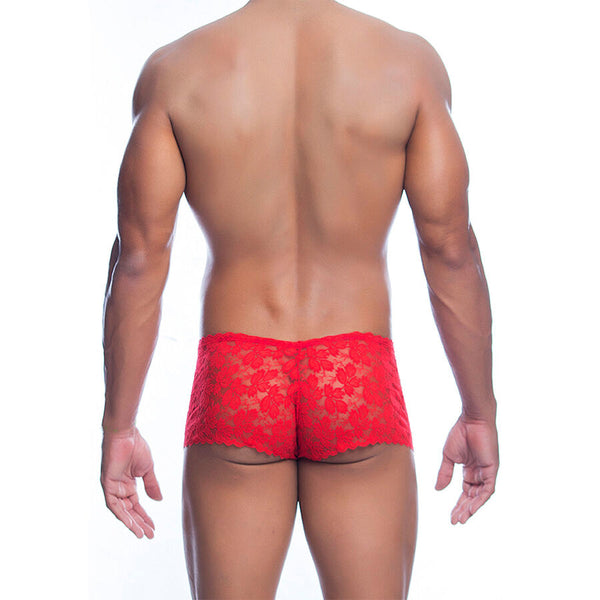 Mob boxer encaje rojo